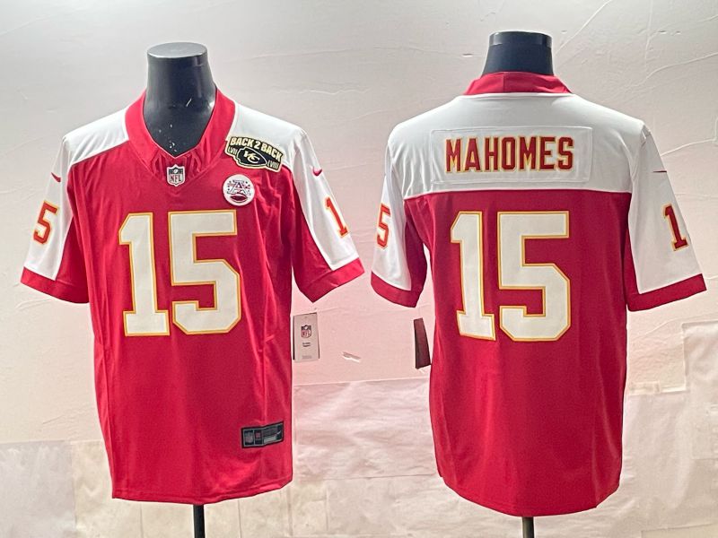 Men 2025 Nike Kansas City Chiefs #15 Mahomes Red 4th generation Limited NFL Jersey 02->oakland raiders->NFL Jersey